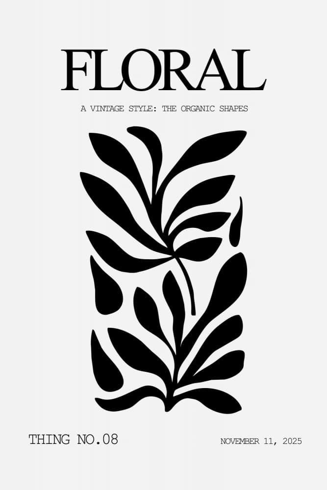 Monochrome Organic Leaves by Rafal Kulik — canvas wall art