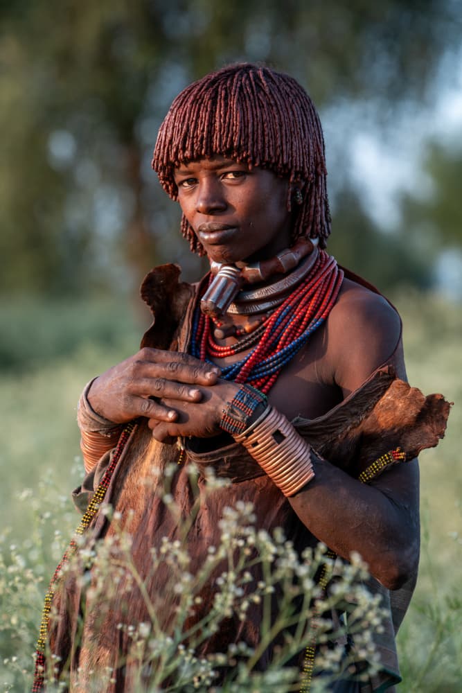 Ethiopian Tribal Beauty by HuongHoang — canvas wall art