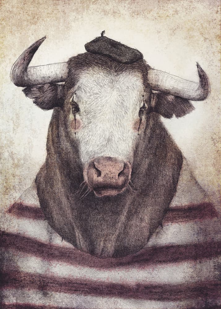 Bovine Chic Style by Mike Koubou — canvas wall art