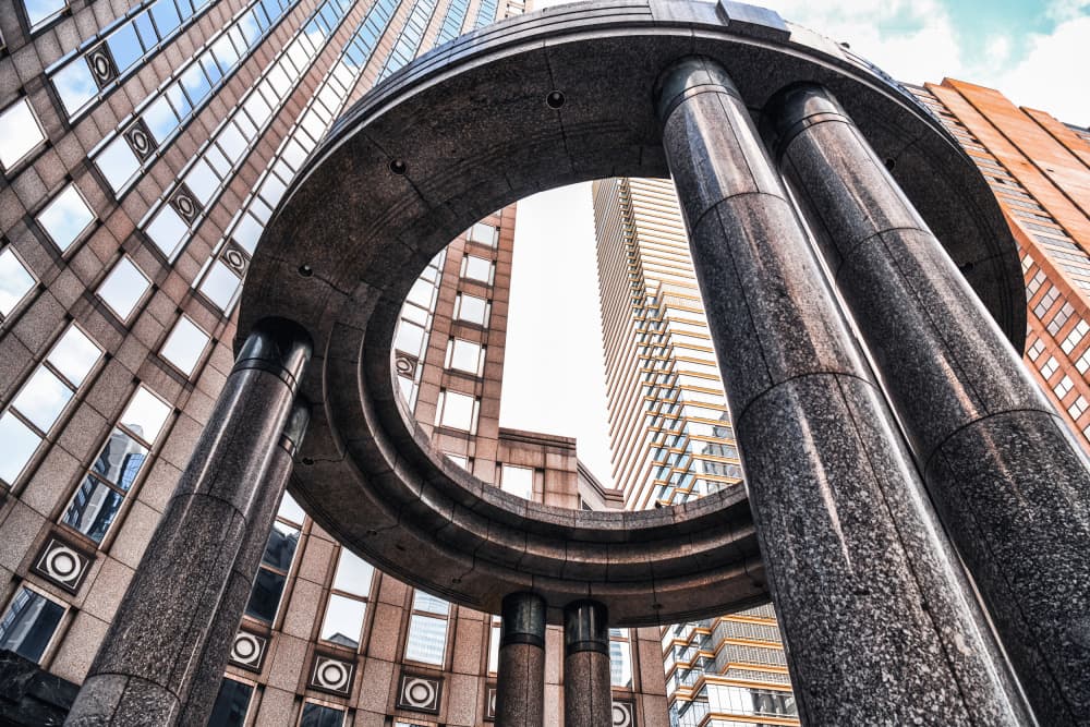 Circular City Architecture by Xiao Cai — canvas wall art