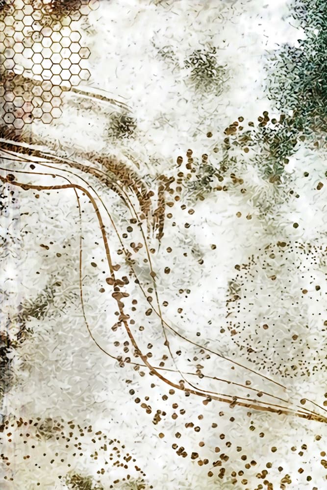 Golden Textured Flow by Rafal Kulik — canvas wall art