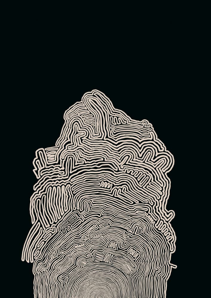 Organic Line Flow by Sharyn Bursic — canvas wall art