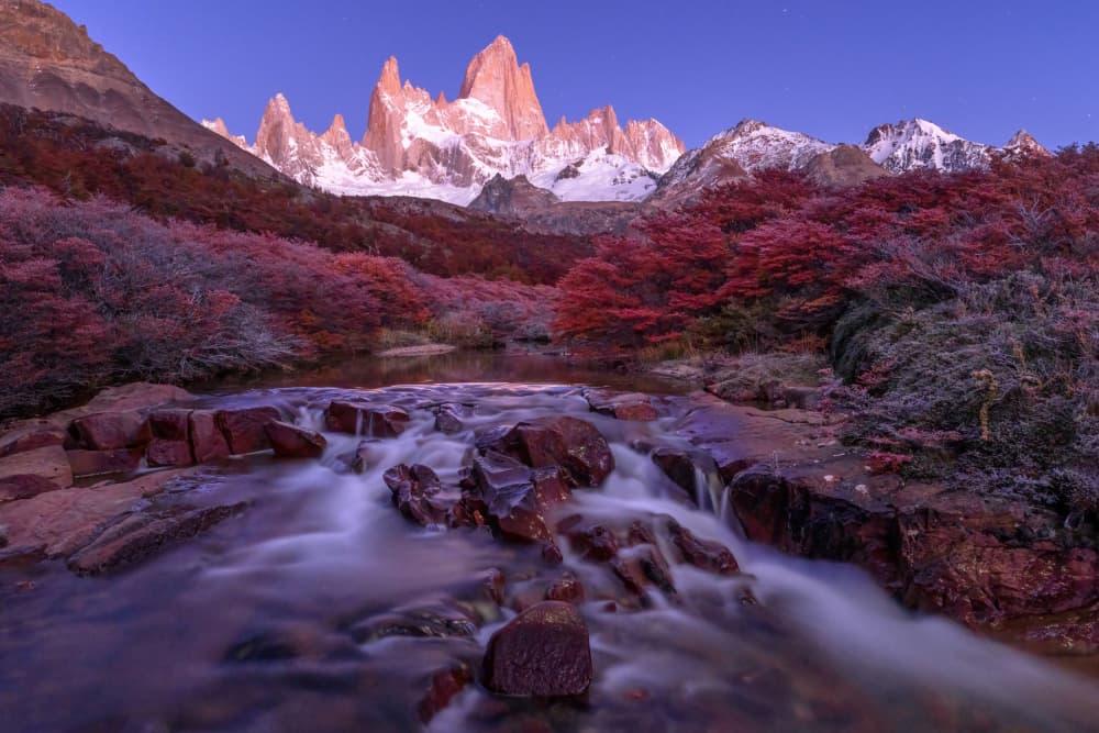 Patagonia Autumn Peaks by Lijuan Yuan — canvas wall art