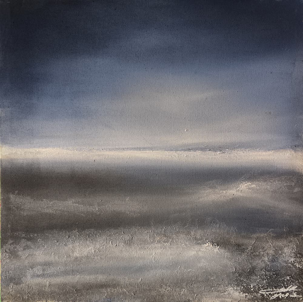 Deep Blue Horizon by Yuli Saputra — canvas wall art