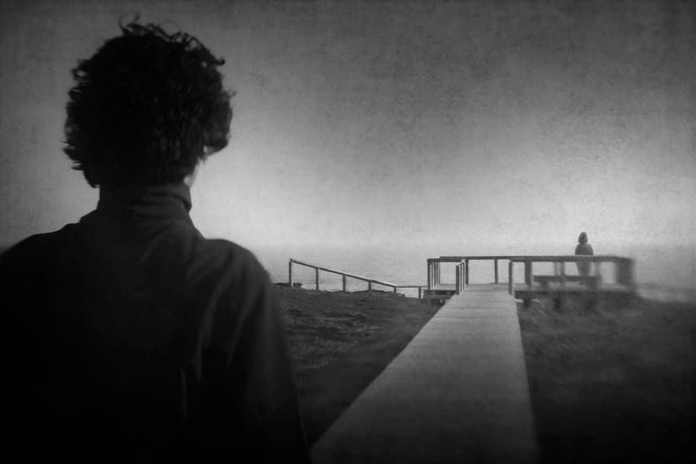 Solitary Path To Ocean by Nuno Borges — canvas wall art