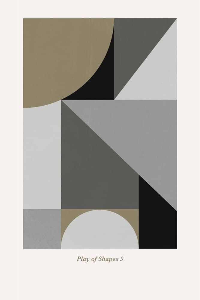 Play of Shapes 3 by Mareike Böhmer — canvas wall art