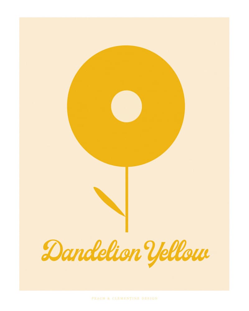 Pandc Dandelionyellow Copy by Jenny Liz Rome — canvas wall art