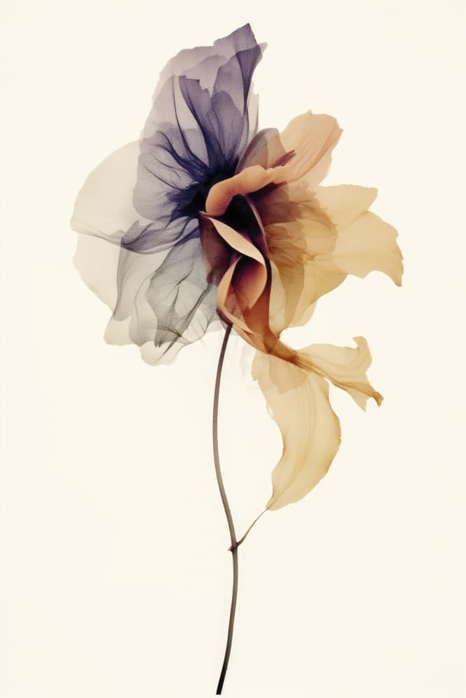 Chiffon Flower by Treechild — canvas wall art