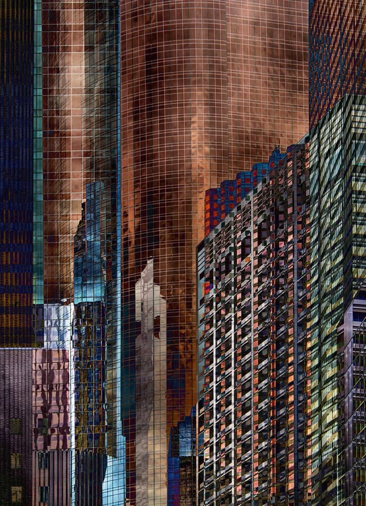 Abstract City Reflections by Roxana Labagnara — canvas wall art