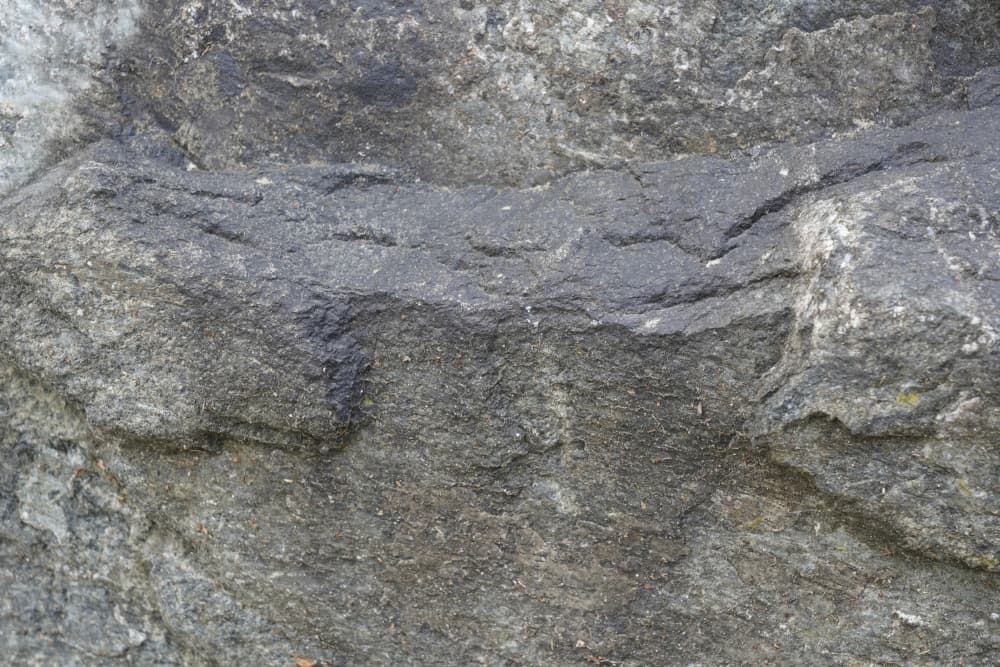 Rugged Grey Rock Texture by Bilge Paksoylu — canvas wall art