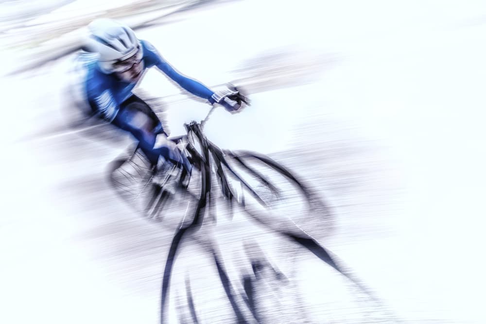 Bike Racer Speed Blur by Dusan Ignac — canvas wall art