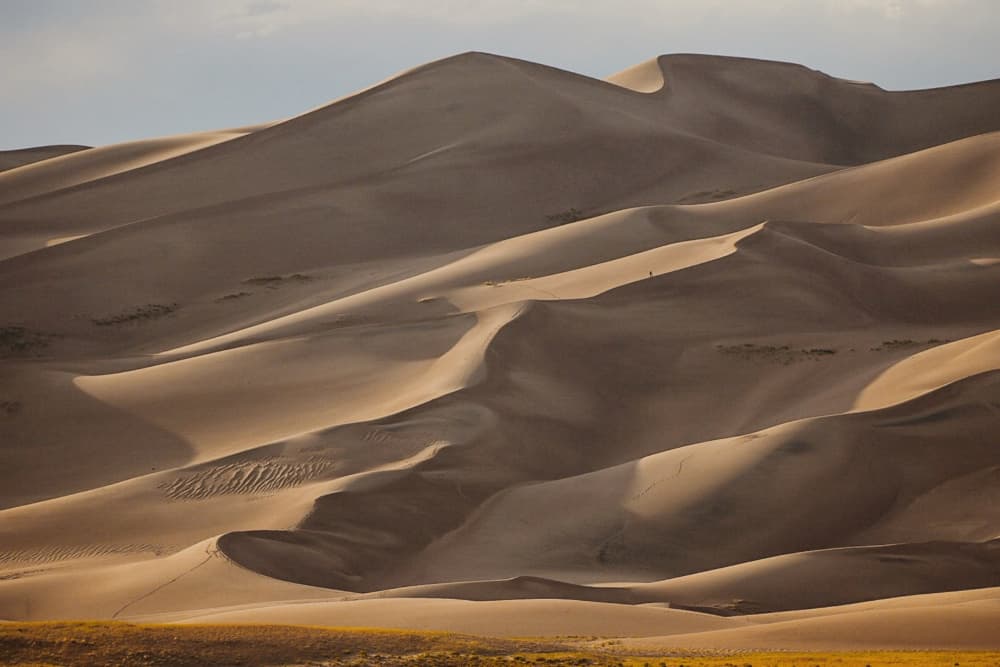 Golden Desert Dunes by Del Mundo Imagery — canvas wall art