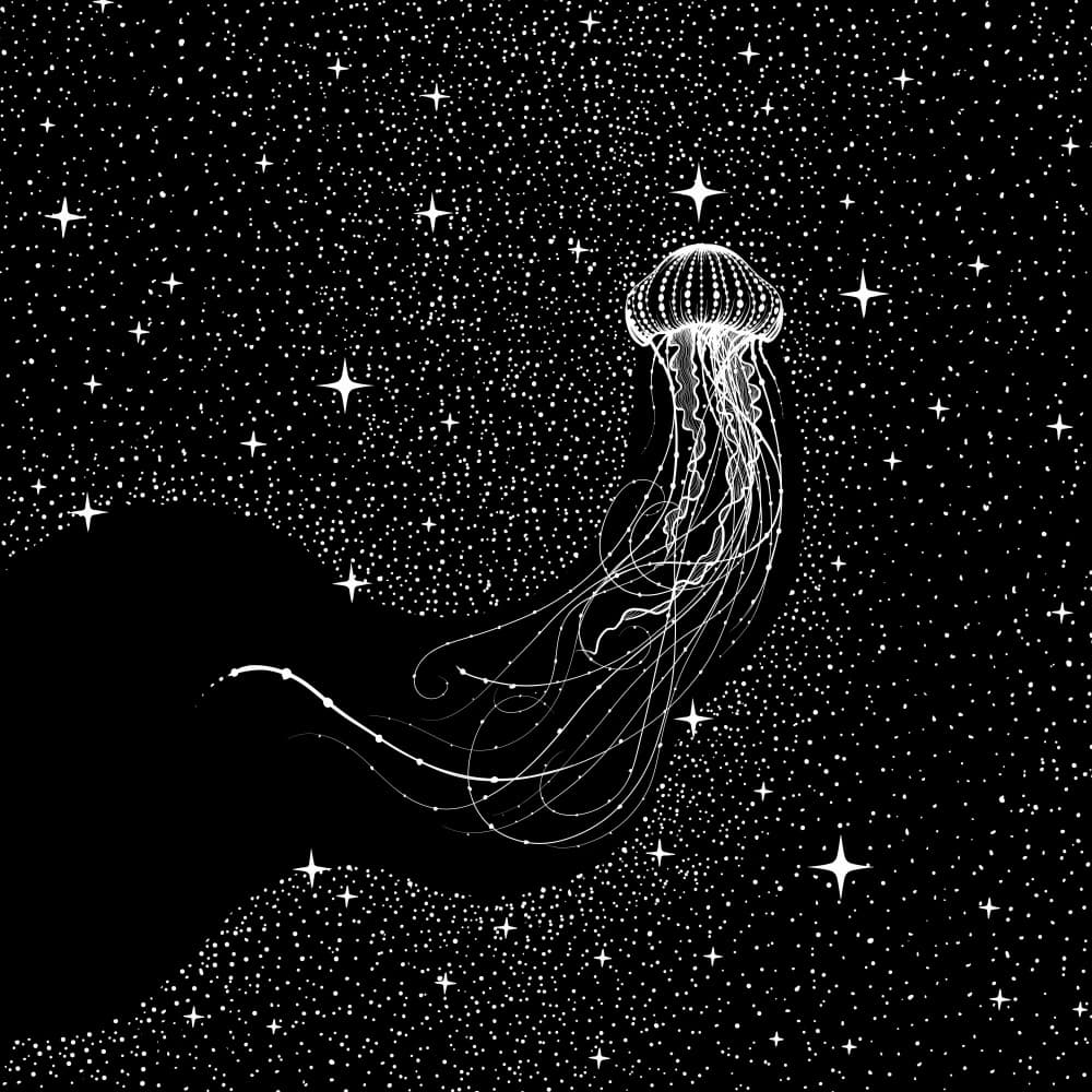 Cosmic Jellyfish Dream by Alirıza ÇAKIR — canvas wall art