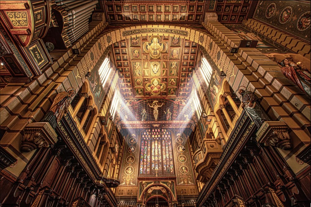 Majestic Cathedral Interior by Jackson Carvalho — canvas wall art