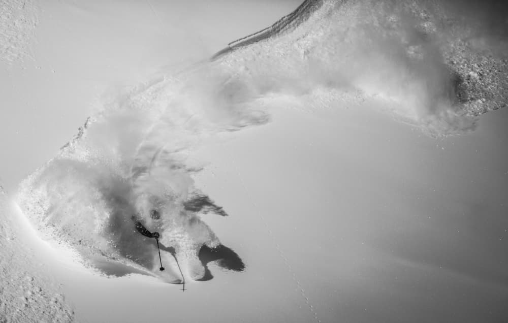 Deep Powder Skier by Benjamin Trévillot — canvas wall art