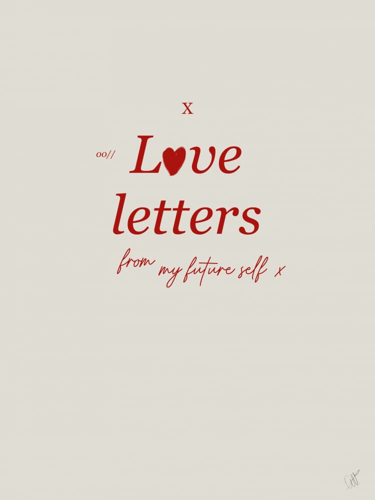 Love Letters Future Self by Anne-Marie Volfova — canvas wall art