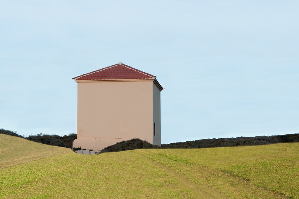 Minimalist Country House by Hilde Ghesquiere — canvas wall art