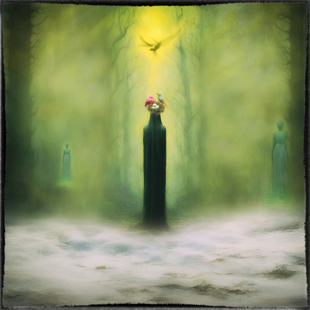 Sacred Forest Nest by Ewa Całkosińska-Kajzer — canvas wall art