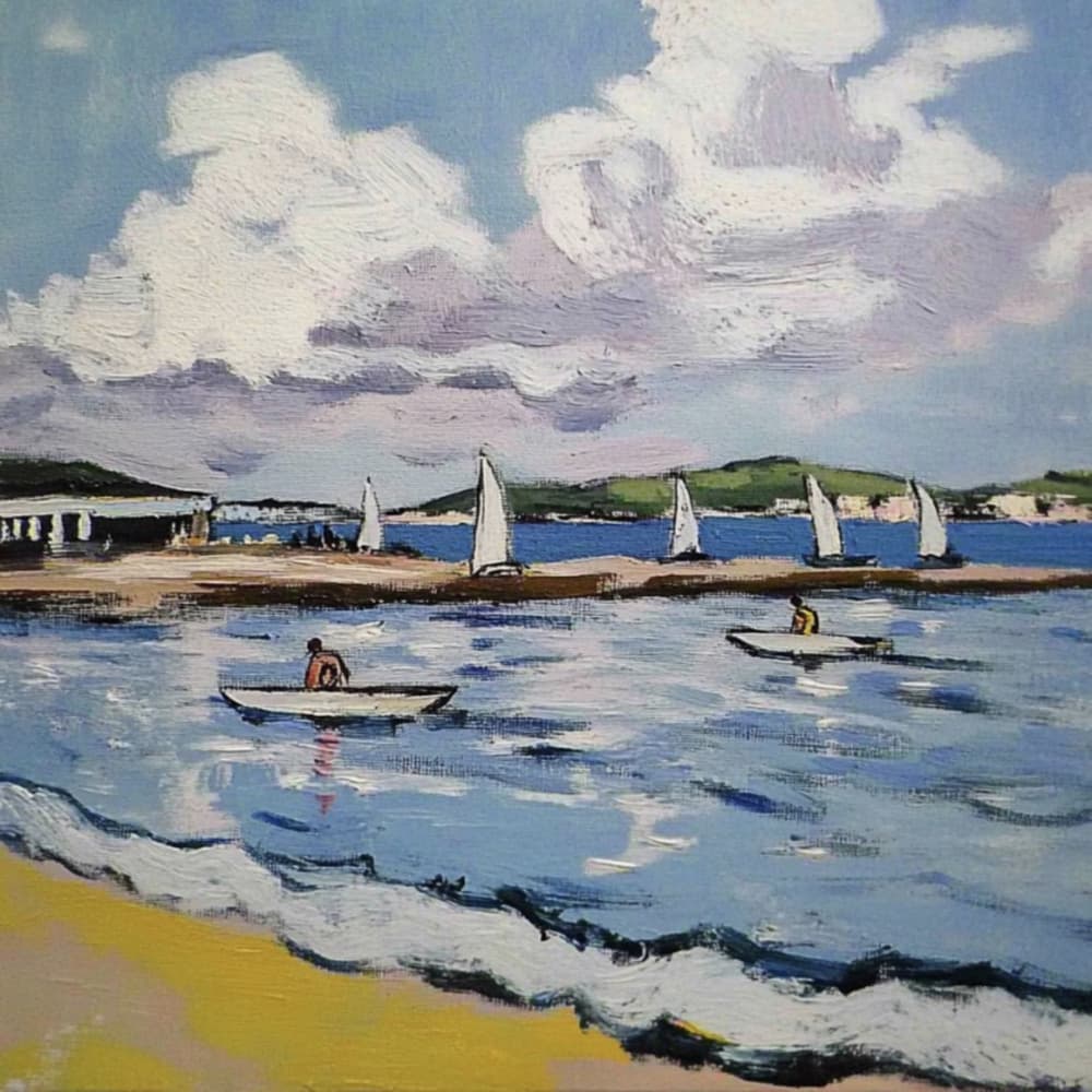 Coastal Sailing Day by Avanesova Elena — canvas wall art