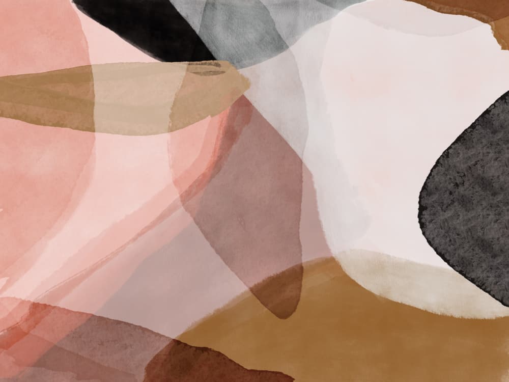 Soft Abstract Shapes by Gemma Bardot — canvas wall art