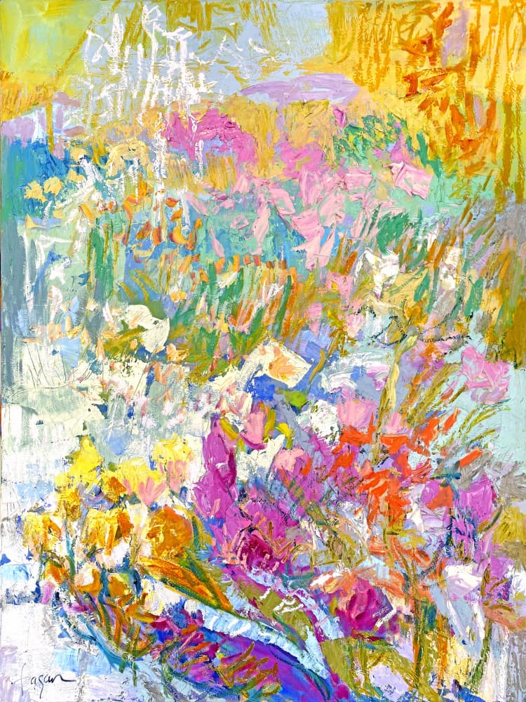 Vibrant Garden Dream by Dorothy Fagan — canvas wall art