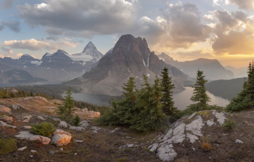 Sunset Over Alpine Lake by Evgeny Chertov — canvas wall art