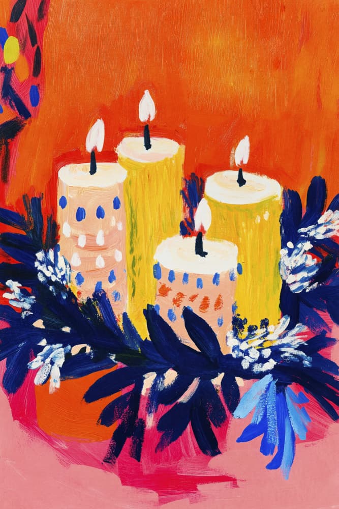 Radiant Candle Glow by Treechild — canvas wall art