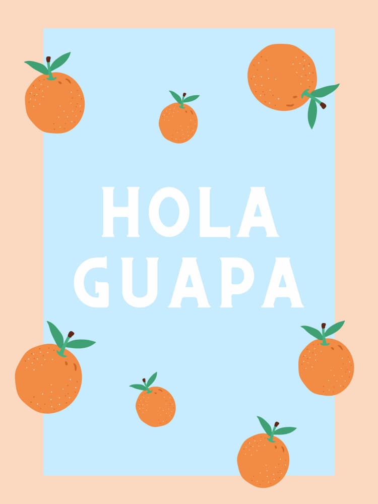 Hola Guapa by Ohkimiko — canvas wall art