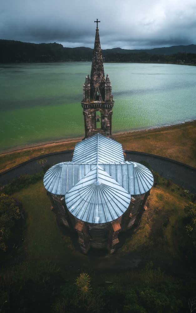 Moody Lake Church by Jean Claude Castor — canvas wall art