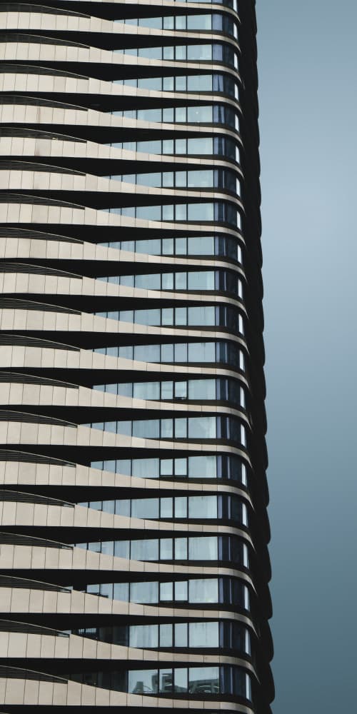 Modern Architectural Curves by Shuchuan Liu — canvas wall art