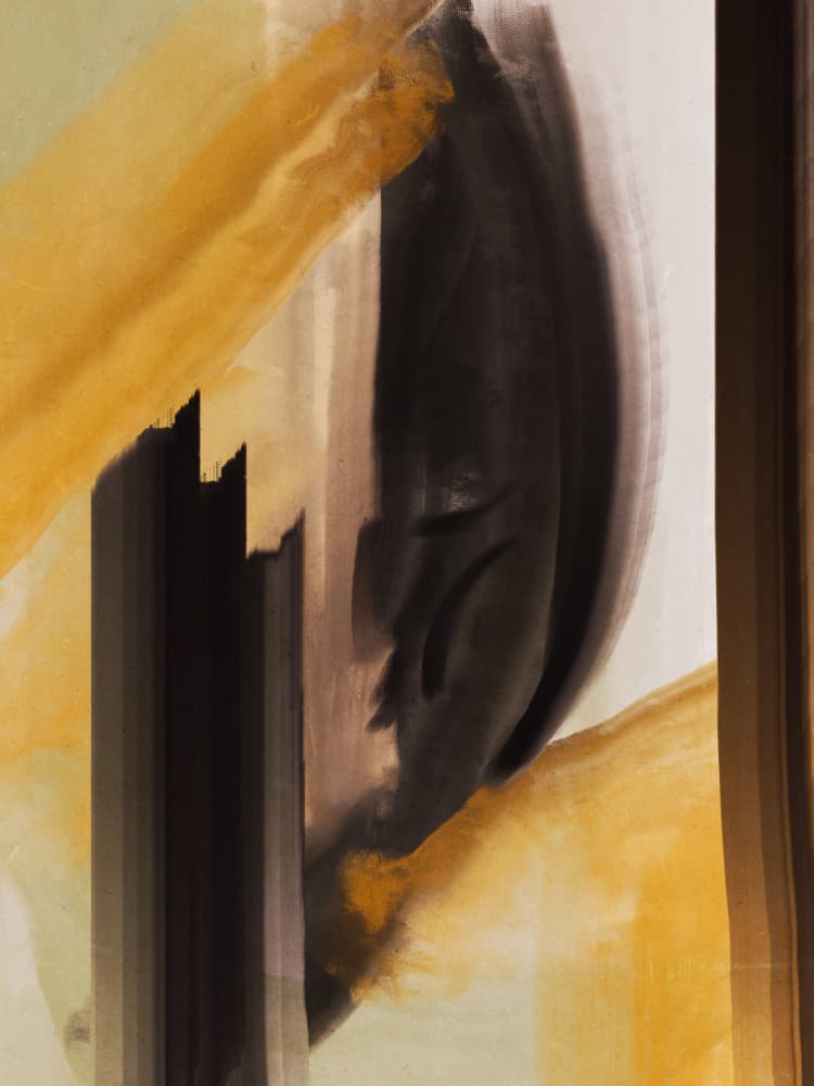 Golden Black Movement by Little Dean — canvas wall art