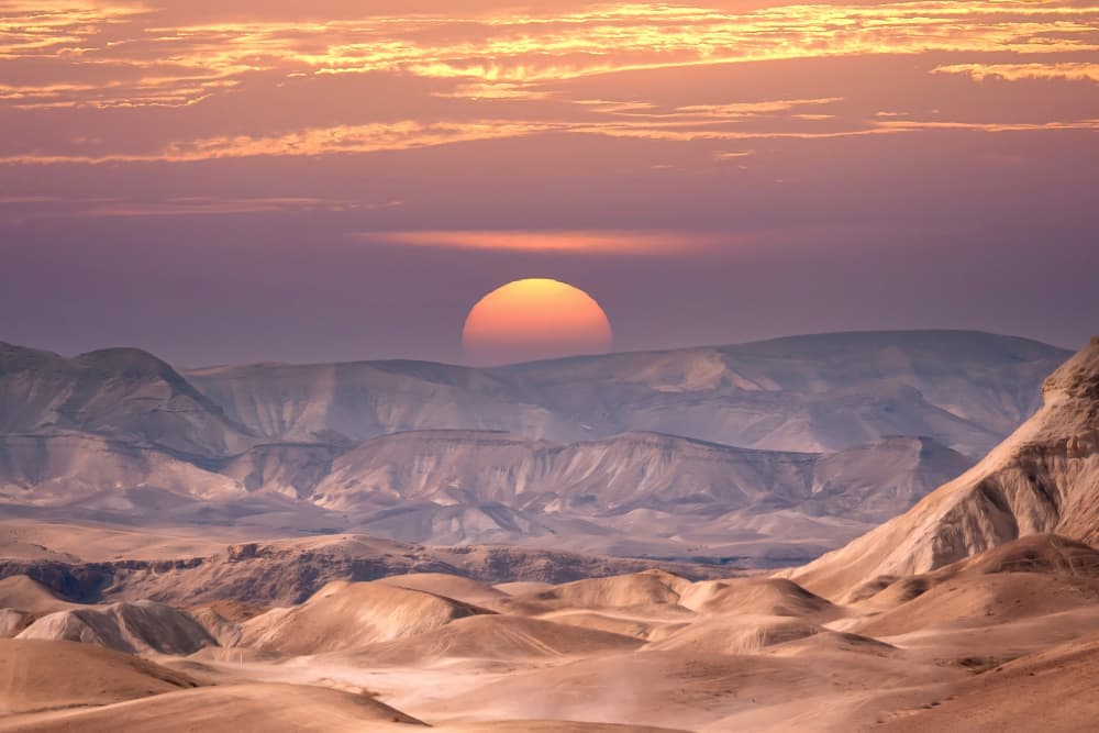Golden Desert Sunset by אייל בר אור • Eyal Bar Or — canvas wall art