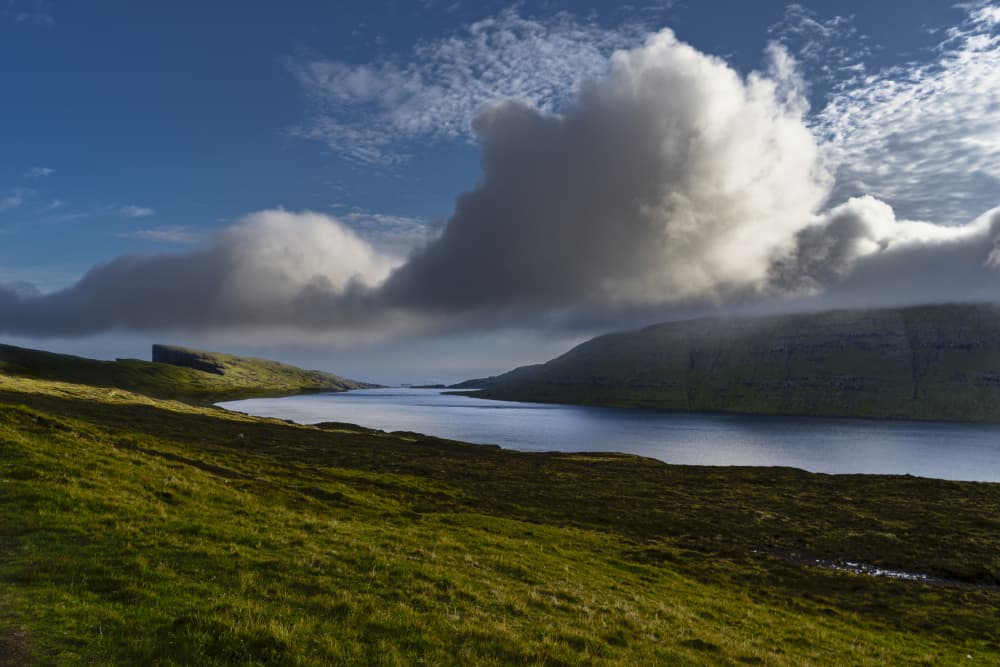 Dramatic Mountain Lake by Greetje van Son — canvas wall art