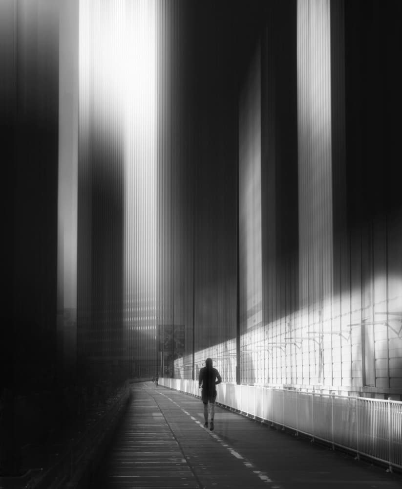 Solitary City Run by Yasuhiro Takachi — canvas wall art
