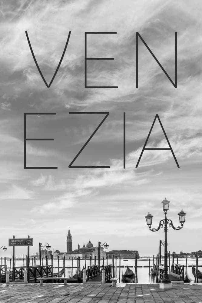 Venice Gondola Cityscape by Melanie Viola — canvas wall art