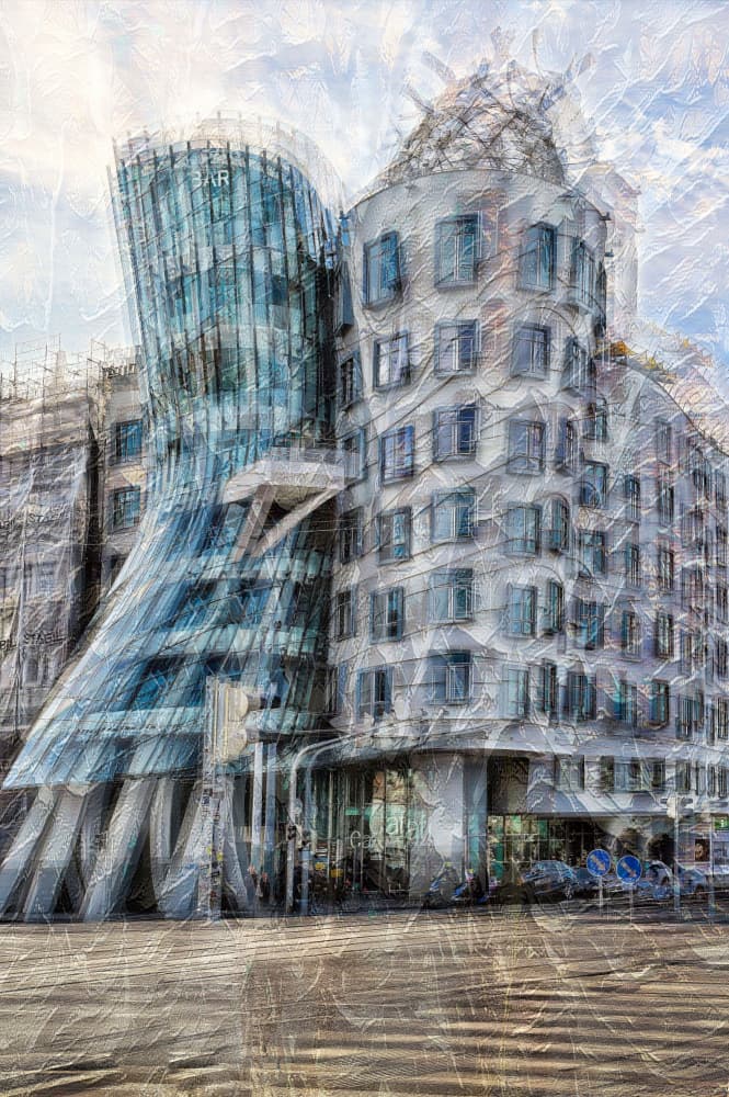 Dancing House Prague by Raffaele Corte — canvas wall art