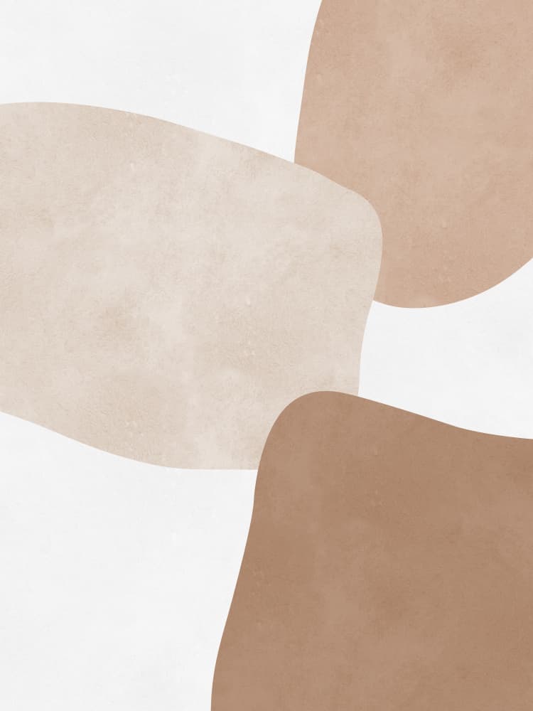 Modern Earthy Shapes by Vitor Costa — canvas wall art