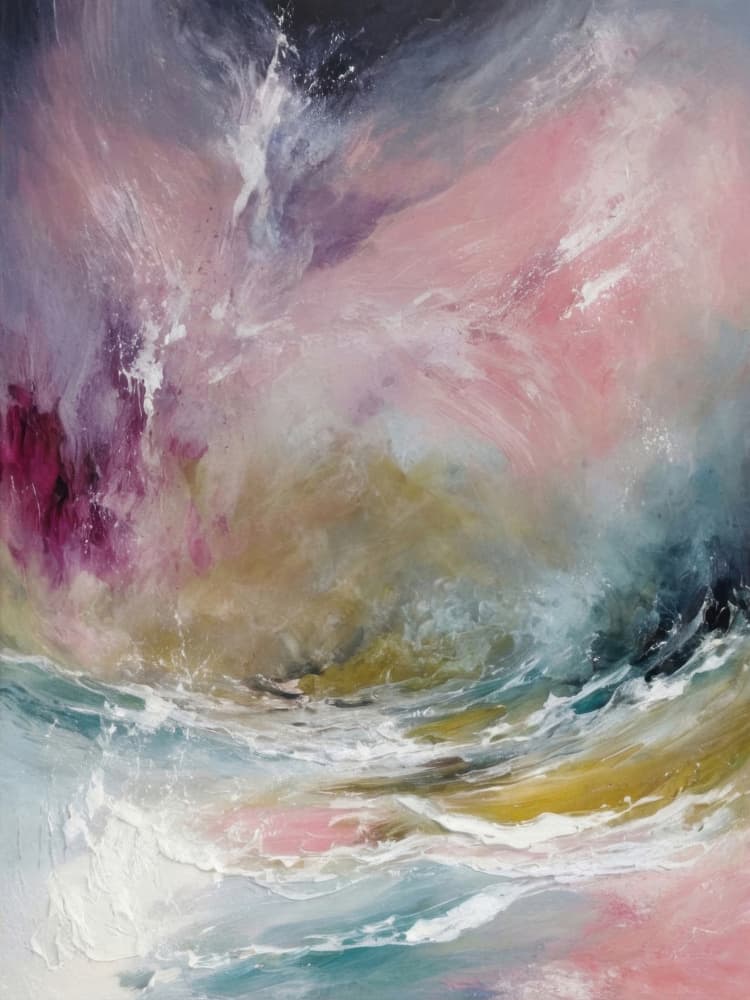 Vibrant Ocean Waves by Alpenglow Workshop — canvas wall art