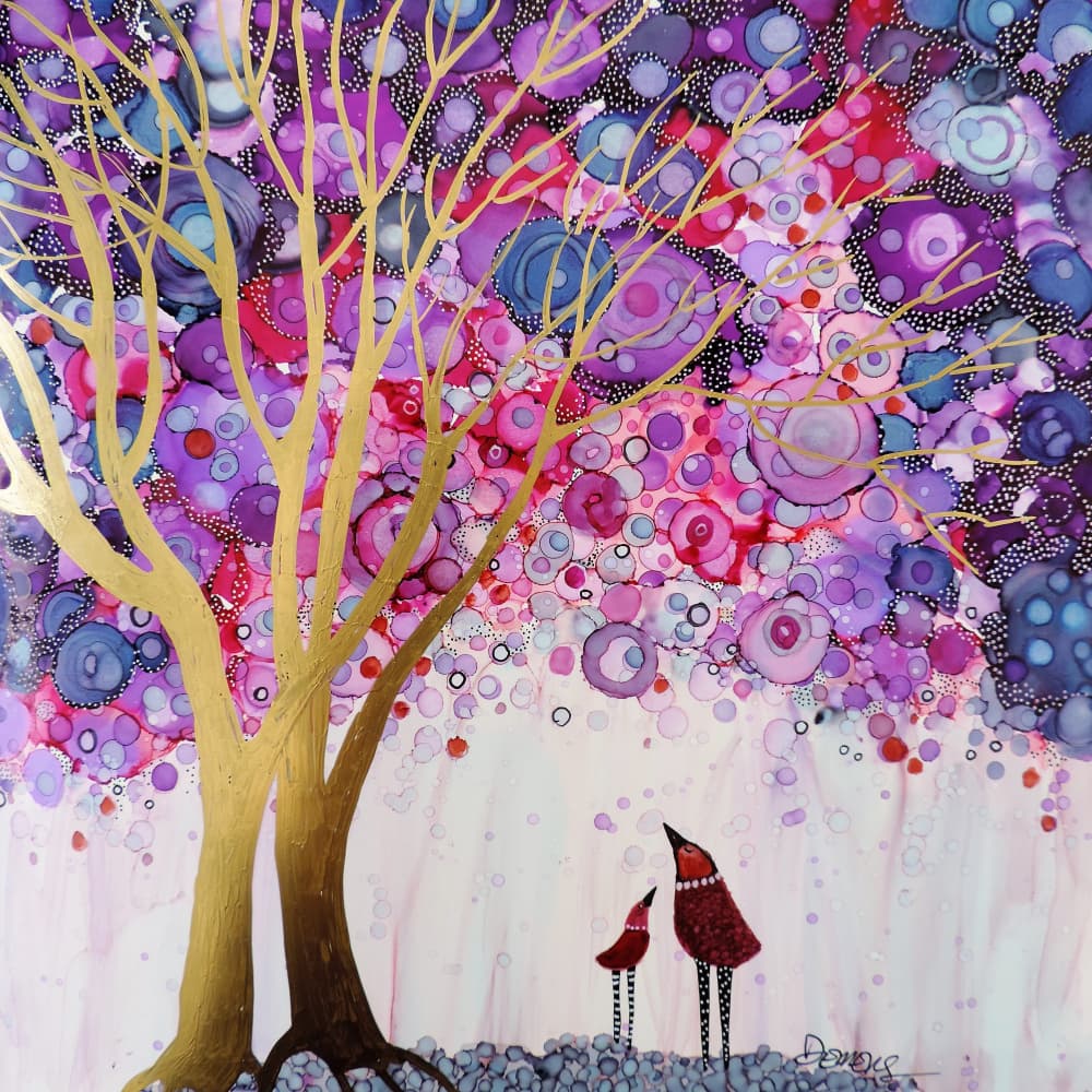 Whimsical Family Tree by Sylvie Demers — canvas wall art
