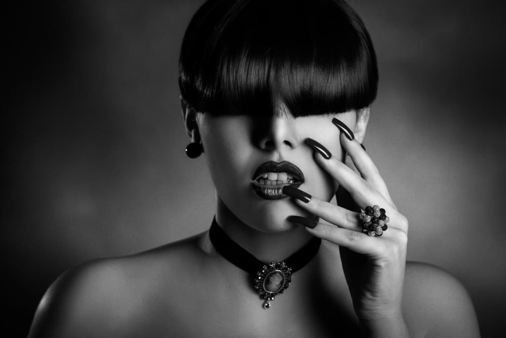 Elegant Fashion Portrait by Peppe Tambè — canvas wall art