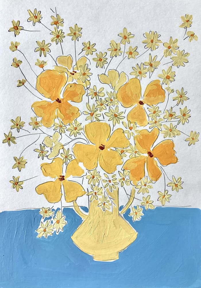 Bright Yellow Still Life