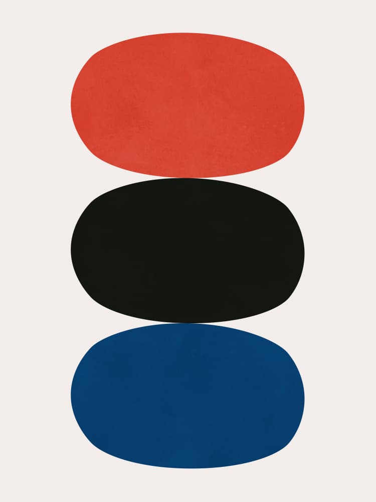 Stacked Color Blocks by Vitor Costa — canvas wall art