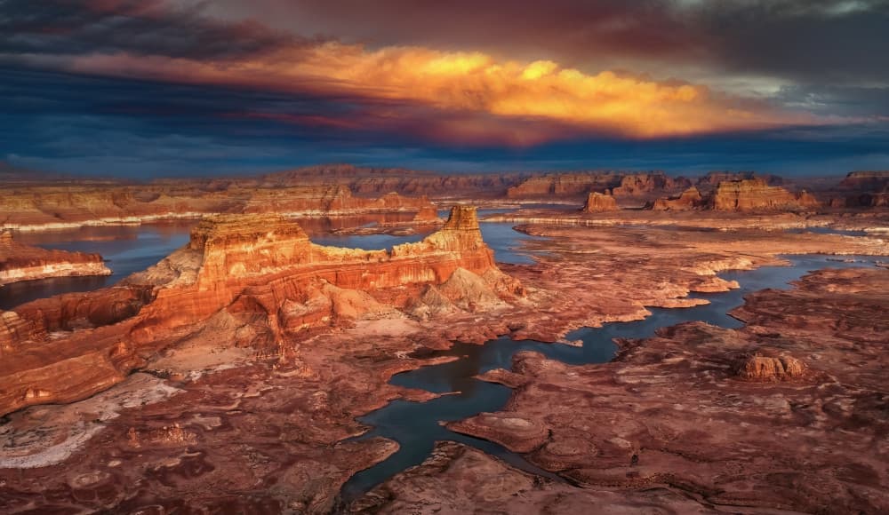 Majestic Desert Sunset by Joanna W — canvas wall art