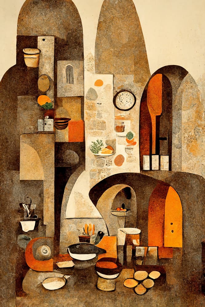 Timeless Kitchen by Treechild — canvas wall art