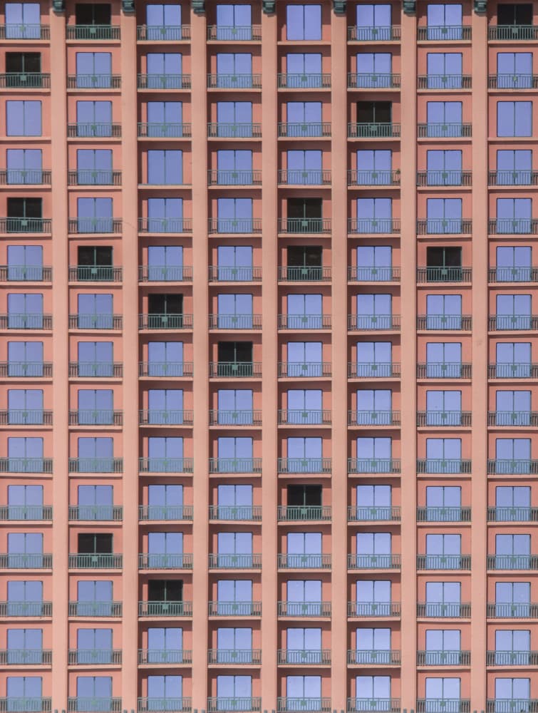 Rhythmic windows by Ahmed Thabet — canvas wall art