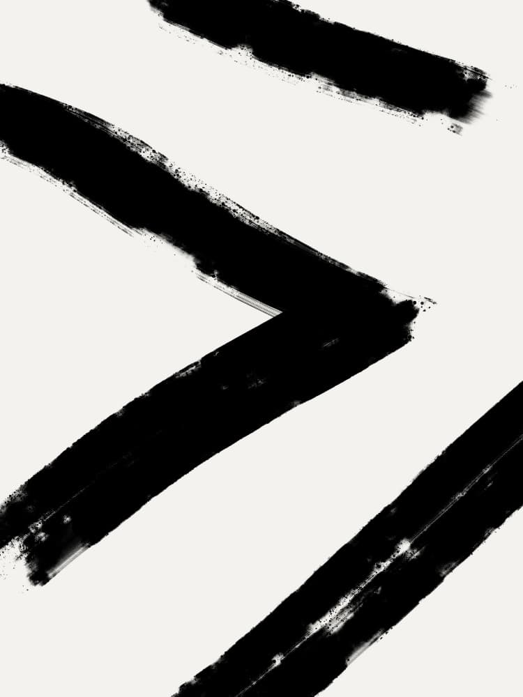Bold Black Strokes by Imaginative — canvas wall art