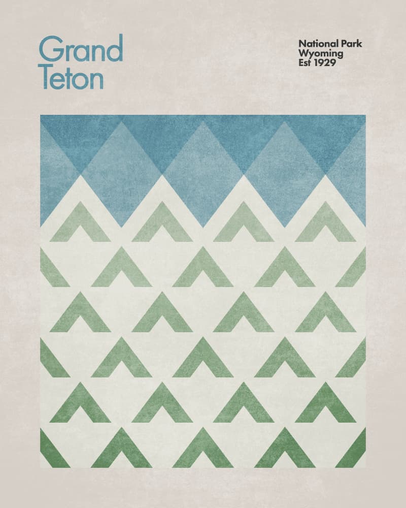 Geometric Peaks by Emel Tunaboylu — canvas wall art