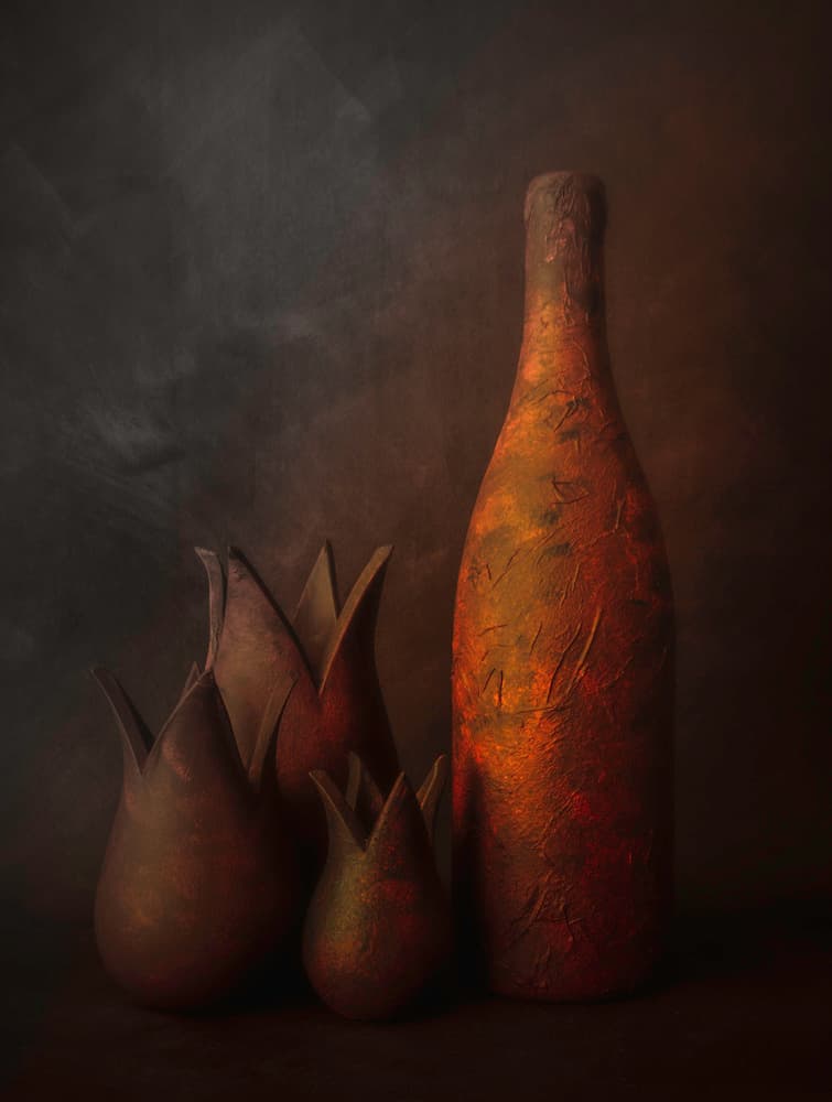 Warm Earthy Objects by Cicek Kiral — canvas wall art