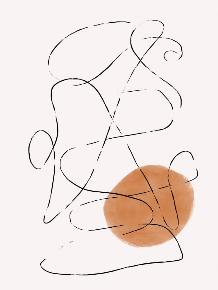 Whimsical Curves by Treechild — canvas wall art