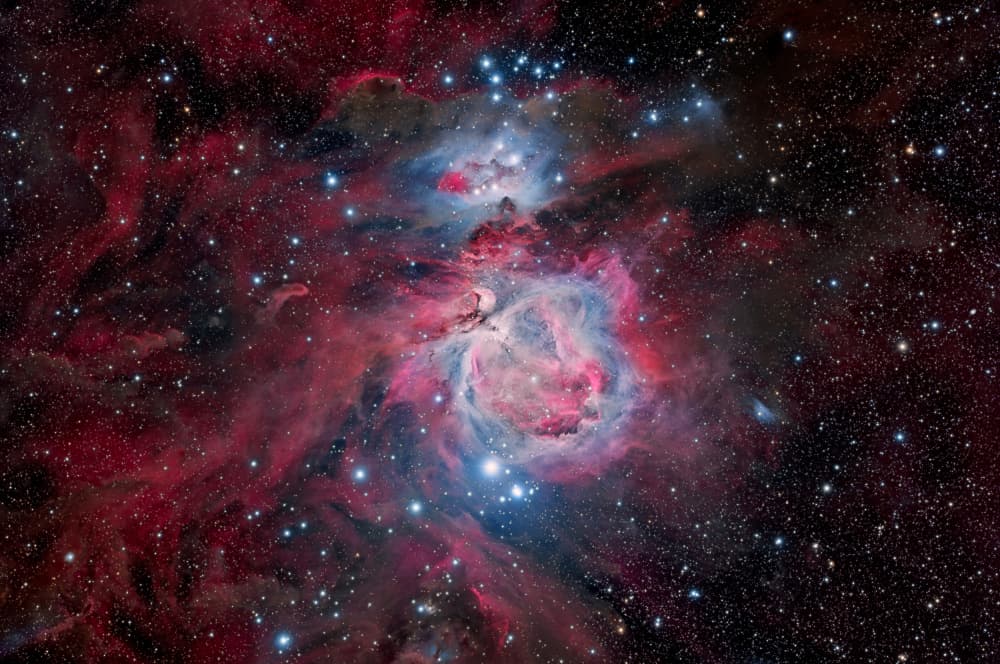 Vibrant Cosmic Nebula by Vikas Chander — canvas wall art